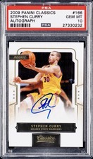 2009 Stephen Curry Panini Classics Rookie Auto Autograph PSA 10 #166 /499 GEM SP