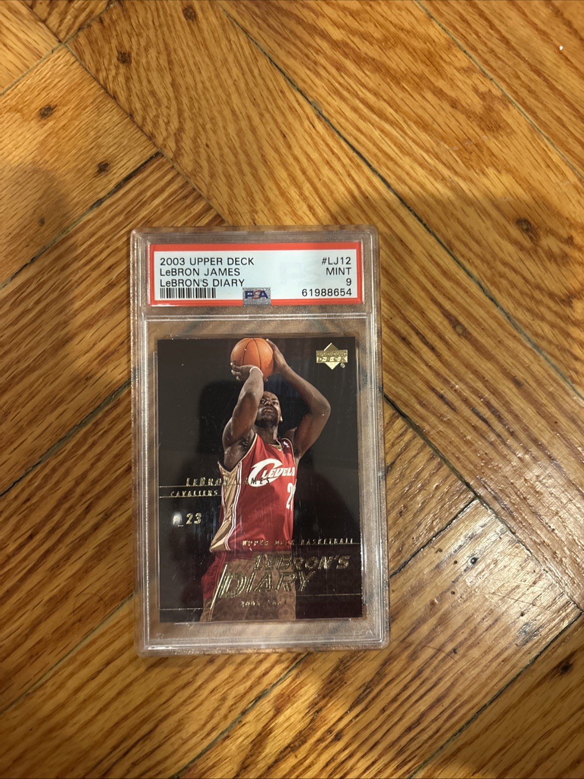 2003-04 Upper Deck - Lebron's Diary LeBron James #LJ12 (RC) PSA 9