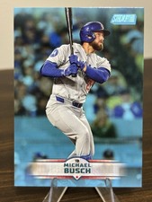 2025 Stadium Club Michael Busch Light Blue Foil #3 Chicago Cubs
