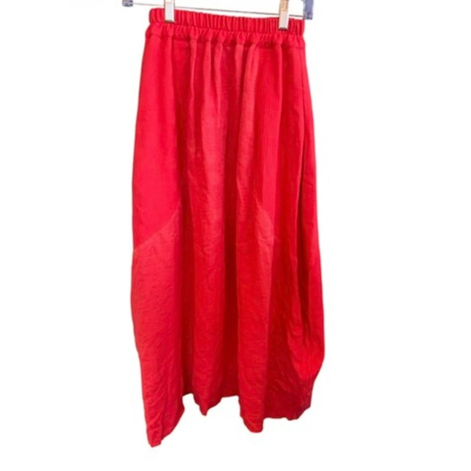 By Walid Orange Linen/Cotton Skirt Size XXS