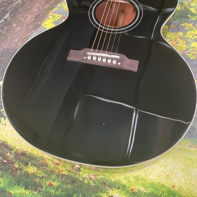 J180 Guitar Star Inlays Top Solid Spruce Acoustic Guitar no/EQ