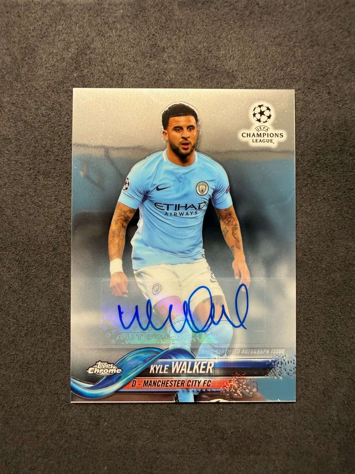 2017-18 Topps Chrome Champions League - Auto Kyle Walker #3