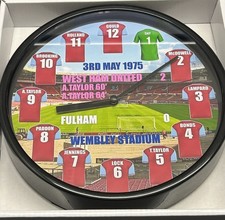 CLASSIC CUP FINAL CLOCK COLLECTION WEST HAM UNITED 1975 QUARZ WANDUHR