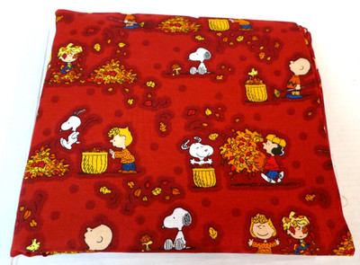 By The Yard-5 YDS Avail.-Peanuts ''Leaves Are Falling'' 100% Cotton -43'' Wide