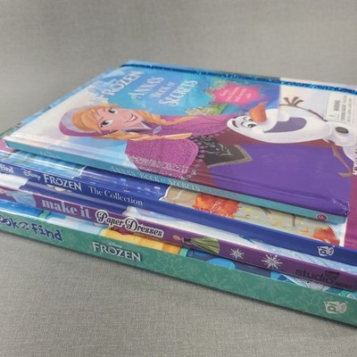 FROZEN ~ 4 Hardcover Book Lot Look & Find ~ Paper Dresses ~ Book of Secrets