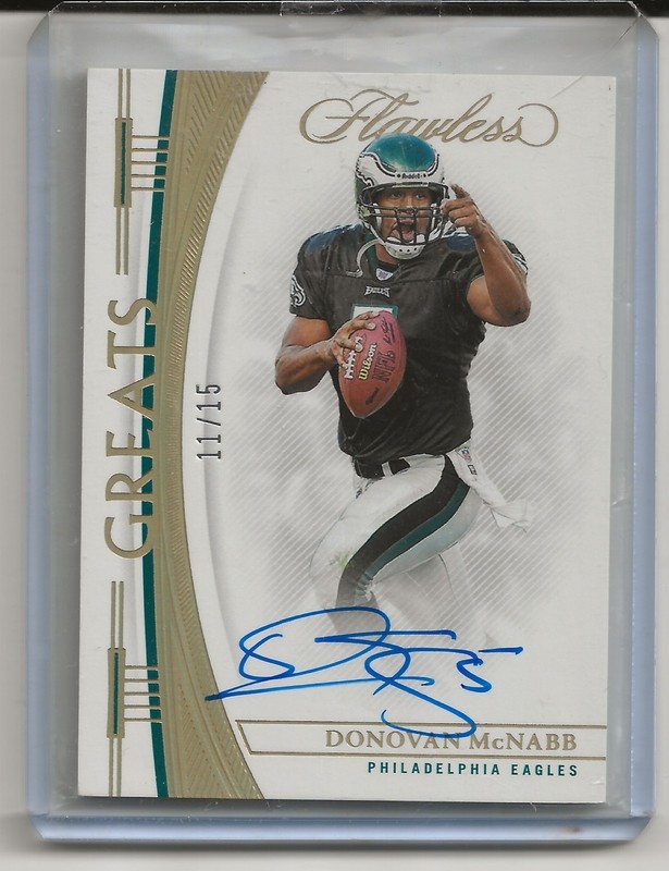 2022 Flawless Donovan McNabb Gold Auto # 11/15