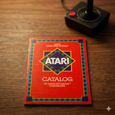 Atari 2600 Video Computer System Vintage 1981 Catalog 45 Game Rev D 5x7 Sleeve