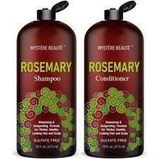 Rosemary Shampoo Conditioner Set Hair Growth 16 oz Each Sulfate Free Biotin