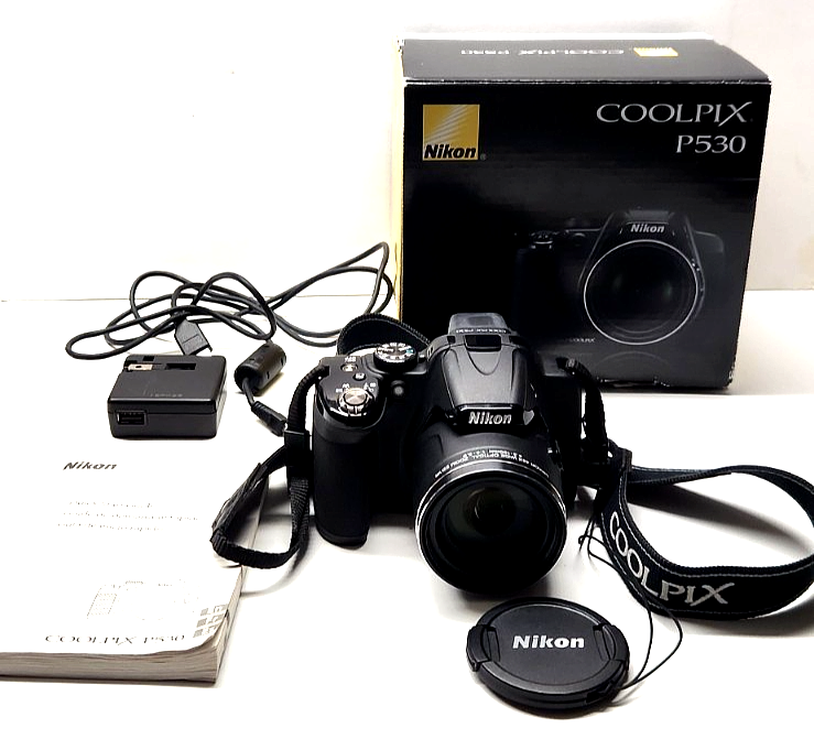 Nikon Coolpix P530 Black Digital Camera 42x Zoom 16.1 MP Tested