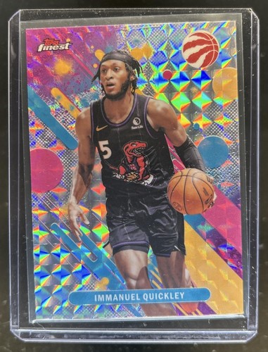 2025-26 Topps Finest Immanuel Quickley Common Geometric Refractor #32 Raptors