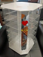 Rotating Acrylic Counter Sun Glasses Eye Glass Jewelry Display Case 19" Acrylic