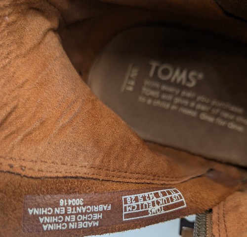 Women's Toms Majorca Peep Toe Bootie Sz 11 Cinnamon - Picture 6 of 7