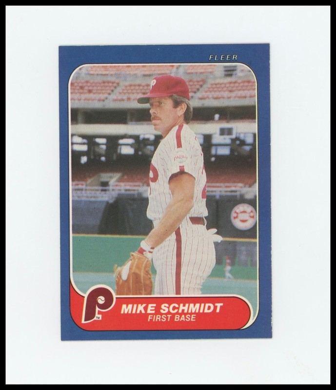 1986 Fleer #450 Mike Schmidt Baseball Card