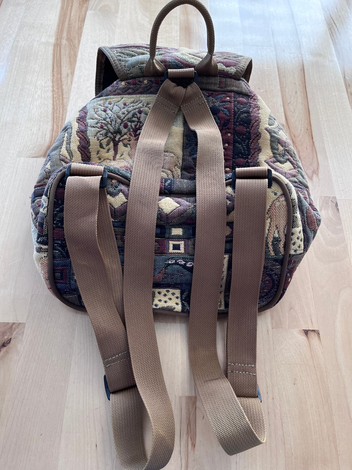 Nancy Lee Anderson Accessories Small Elephant Deer Tapestry Backpack - 9" x 8.5" thumbnail 14