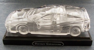 Hofbauer, Magic Crystal, Ferrari Testarossa, Bleikristallglas Auto, ex Zustand