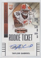 2014 Panini Contenders /150 Taylor Gabriel (Seat Row Sec) #197 Auto 1u6