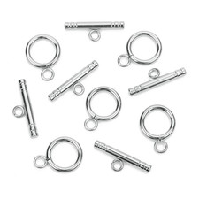 4 Sets Stainless Steel OT Clasps Gold Color Toggle Clasp Connectors for Jewelry