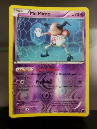 Mr. Mime - 47/116 - Pokemon Plasma Freeze Black & White Reverse Holo NM