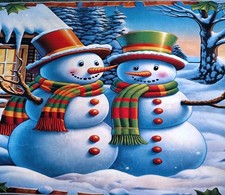 Large Rug 4x6 Christmas Snowmen Non Slip Soft Washable Area Holiday Doormat