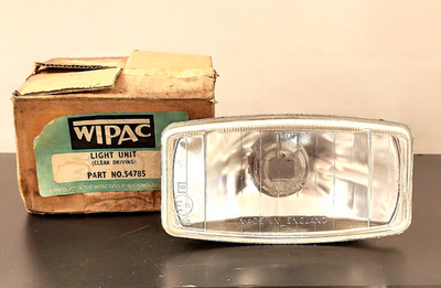 VINTAGE WIPAC AUTOLAMPE LICHTEINHEIT (KLAR FAHREND) TEILENR. S4785 BOXED OLD STOCK