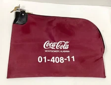 Vintage Coca Cola Montgomery, Alabama Secure Lock Money Bag #01-408-11