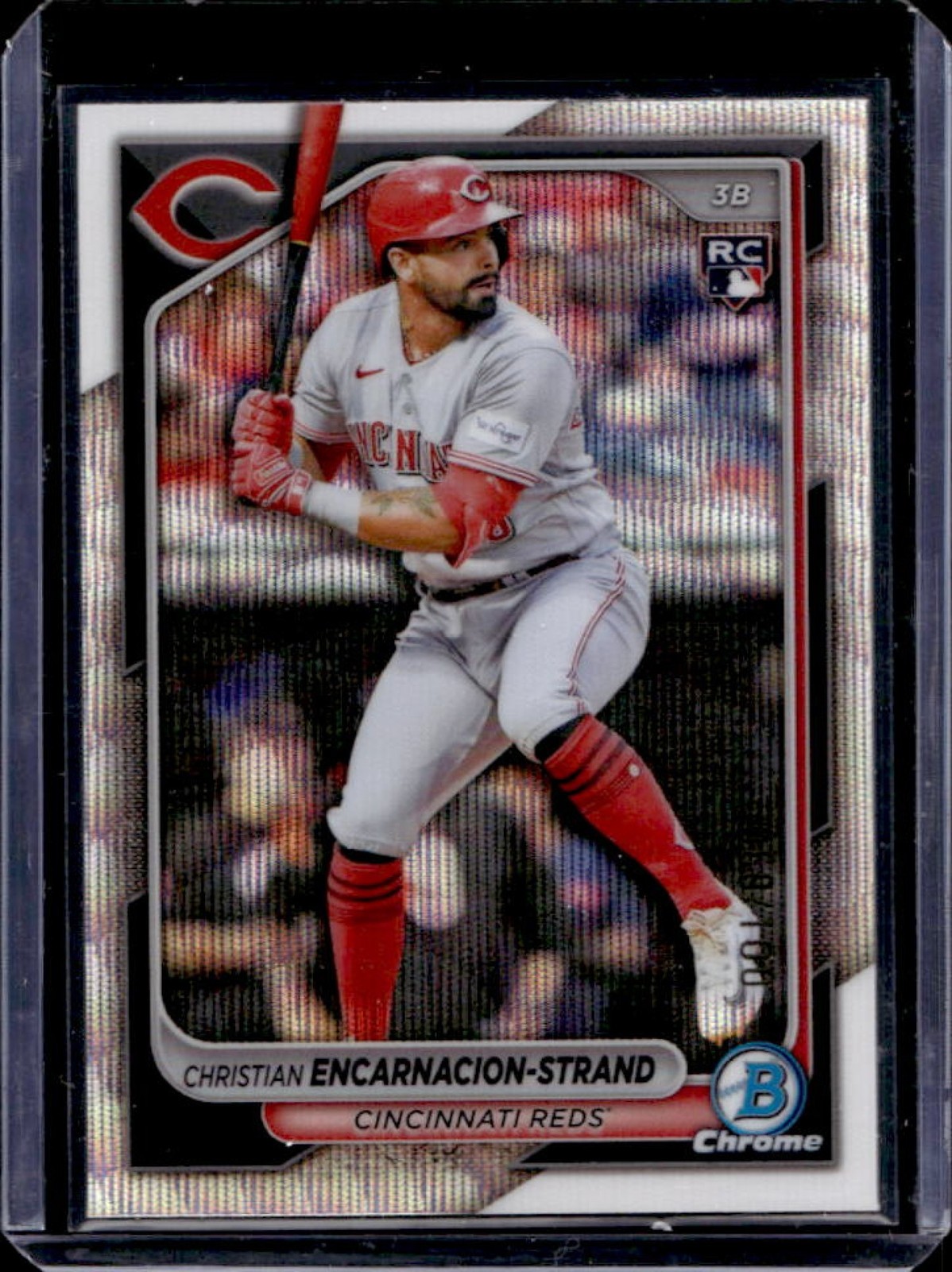 2024 Bowman Chrome Christian Encarnacion-Strand RC Wave Refractor #/100 Reds