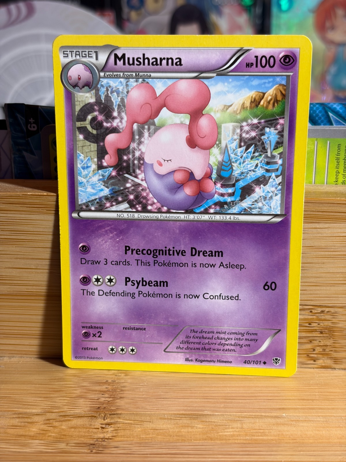 MUSHARNA 40/101 B&W Plasma Blast Unlimited Uncommon Pokemon TCG Lightly Played