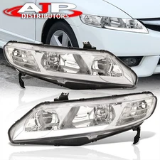Clear OE Style LED DRL Head Lights Lamps Left+Right For 2006-2011 Honda Civic FA