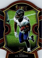 2020 Panini Select #52 JK Dobbins Copper Prizm Die Cut /355 Rookie RC Card