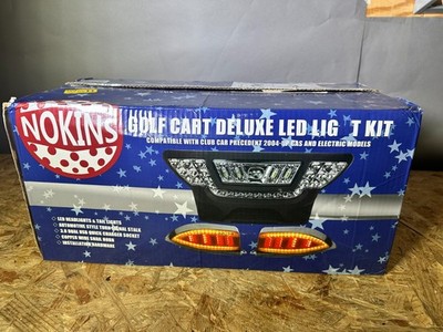 NOKINS Golf Cart Deluxe Plus LED Light Kit Fit Club Car Precedent Electric & Gas