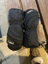 Head Mittens Kids XS Waterproof Winter Gloves Warm Fleece Lined Snow Black Lkn