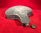 RARE CIVIL WAR TIN MEDICAL CANTEEN / CURVED SHAPE / BRASS STOPPER / GREAT COND