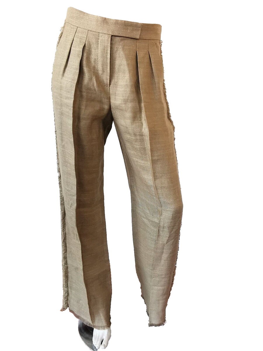 🌟 MAX MARA LINEN and SILK Trousers US 6_ IT40_ DE36_ UK8_