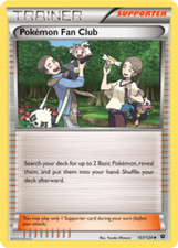 1x Pokemon Fan Club 107/124 REVERSE HOLO XY Fates Collide Pokemon TCG Card NM