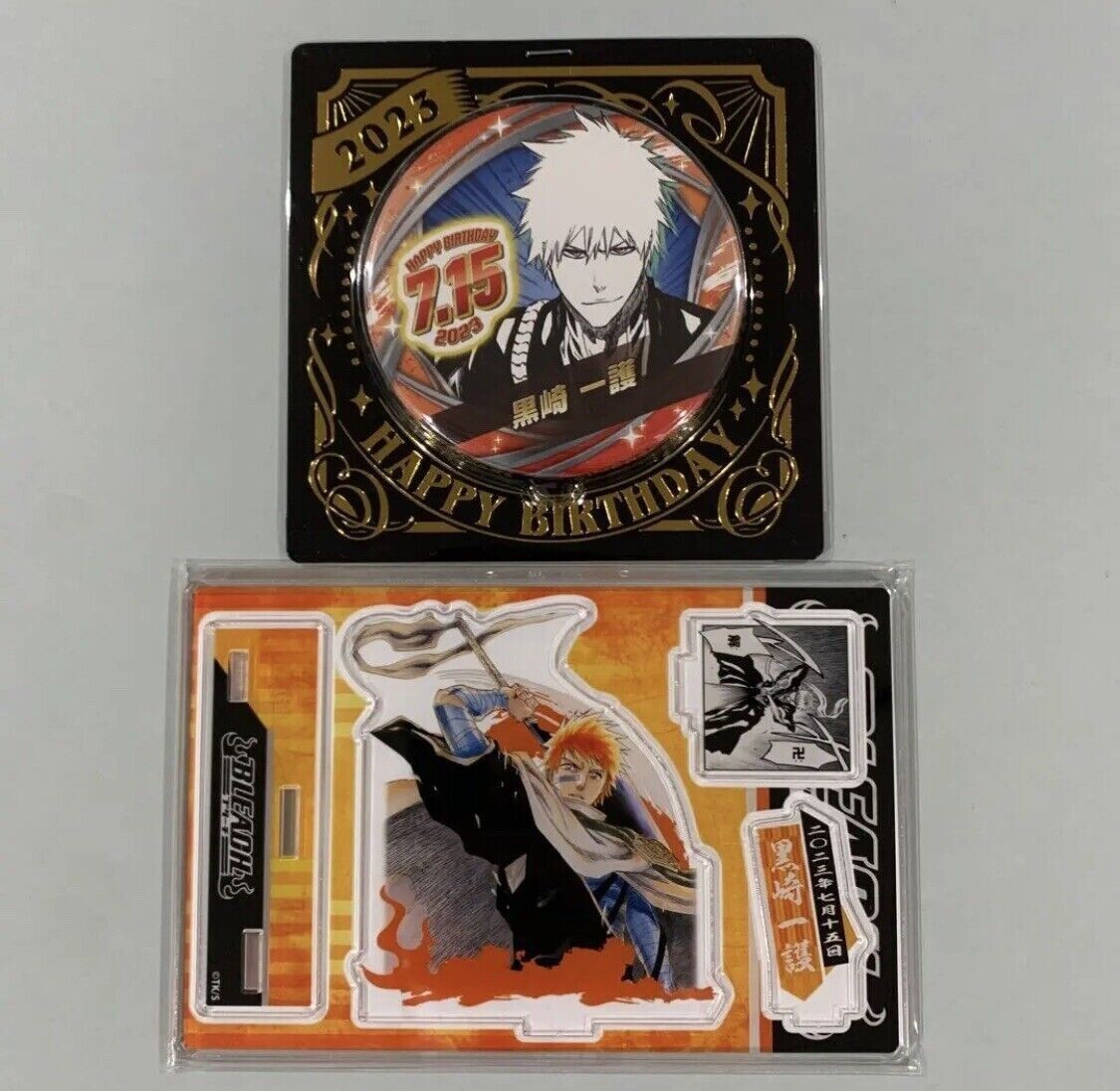 Bleach Ichigo Kurosaki Jump Shop Birthday 2023 Acrylic Stand Tin
