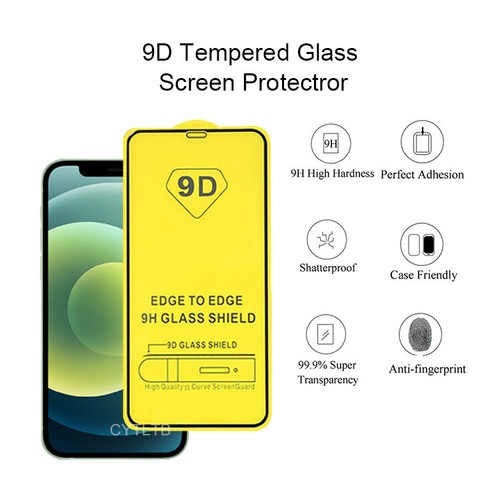 2 9D iPhone full cover tempered GLASS screen protector Top Quality 2 - 第 3/9 張圖片
