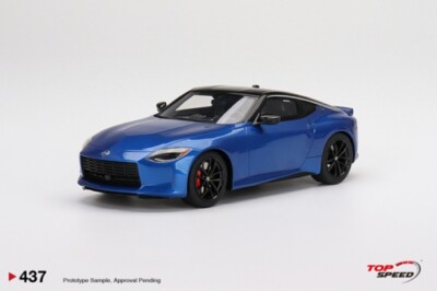 TOP SPEED 1/18 NISSAN Z PERFORMANCE 2023 SEIRAN BLUE LHD TS0437
