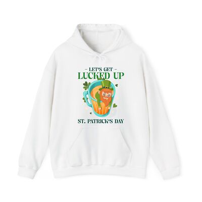 Lets get Lucked up Hoodie, Irish lucky day, St patricks day unisex hood Top