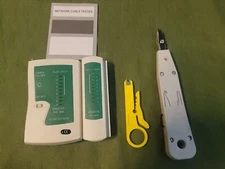 1 Master Cable Tester Master NS-468 w Remote and  Tools Lot of 4 Open Box