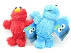 Pair Of Plush 30Cm Sesame Street Elmo Cookie Monster Official Original Muppets