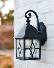 Rosemount Outdoor Wall Light Contemporary Garden Lantern Outside Lighting IP44