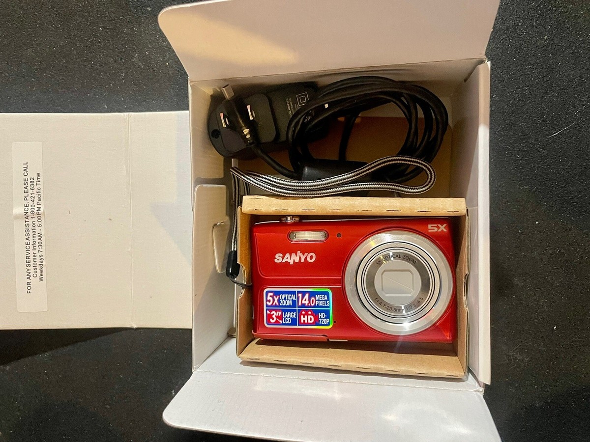 Sanyo VPC T1496 14.0MP Digital Camera - Red for sale online