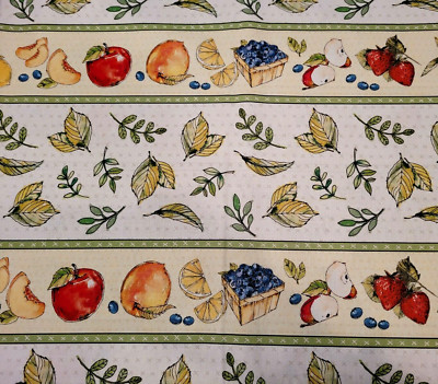 Fruit Stand BTY Anne Tavoletti P&B Textiles Boutique Stripe