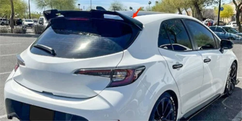 Rear Trunk Spoiler Wing Fit 2019-2024 Toyota Corolla Hatchback Glossy Black - Picture 1 of 6