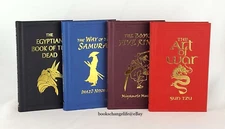 The Art of War, Five Rings, Way of Samurai, Egyptian Book of Dead Book set *New*