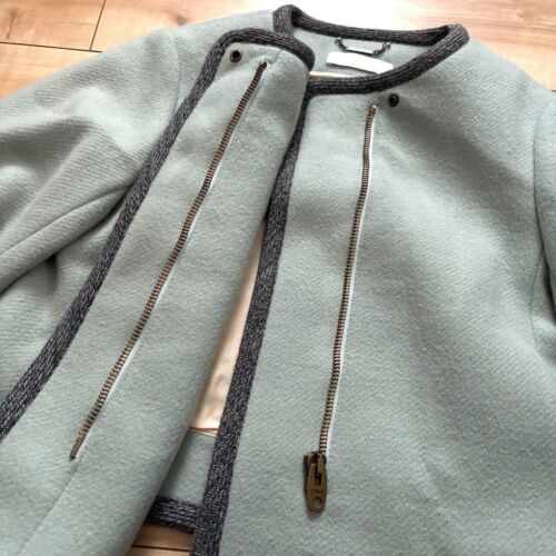 Chloe Chloe collarless knitted wool jacket 34 W46cm L49cm - Picture 3 of 4