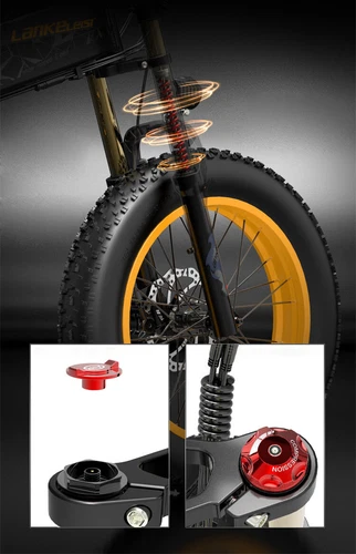 Lankeleisi X3000 PLUS Elektrofahrrad 1000W 20ZOLL E-Citybike 17.5AH Mountainbike - Bild 8 von 31