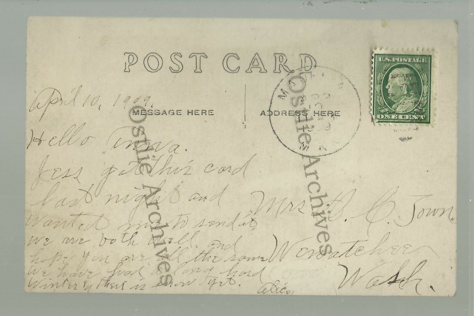 Madelia MINNESOTA RP 1909 GENERAL STORE Main Street WINTER nr New Ulm