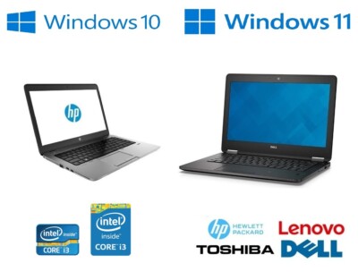 GÜNSTIGER LAPTOP * INTEL CORE I3 * WINDOWS 10/11 * 8GB RAM * SSD * WLAN * WEBCAM