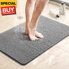 Shower Mat Bathtub Mat,24x16 inch, Non-Slip Bath Mat with Drain, Quick Drying PV